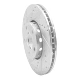 R1 Concepts 1992-8 Audi A6 Quattro Front Left Drilled & Slotted Silver Brake Rotor by R1 Concepts 631-73041L