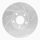 R1 Concepts 1992-8 Audi A6 Quattro Front Left Drilled & Slotted Silver Brake Rotor by R1 Concepts 631-73041L