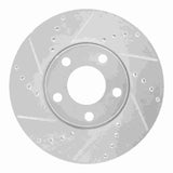 R1 Concepts 1992-8 Audi A6 Quattro Front Left Drilled & Slotted Silver Brake Rotor by R1 Concepts 631-73041L