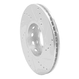 R1 Concepts 1992-8 Audi A6 Quattro Front Left Drilled & Slotted Silver Brake Rotor by R1 Concepts 631-73041L