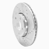 R1 Concepts 1992-8 Audi A4 (USA/Canada) Front Right Drilled & Slotted Silver Brake Rotor by R1 Concepts 631-73041R
