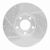 R1 Concepts 1992-8 Audi A4 (USA/Canada) Front Right Drilled & Slotted Silver Brake Rotor by R1 Concepts 631-73041R