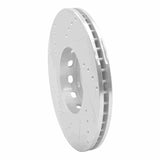 R1 Concepts 1992-8 Audi A4 (USA/Canada) Front Right Drilled & Slotted Silver Brake Rotor by R1 Concepts 631-73041R