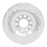 Dynamic Friction 2005-2011 Audi A6 Quattro Rear Right Drilled & Slotted Silver Brake Rotor by Dynamic Friction Company 631-73042R