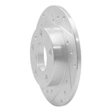 Dynamic Friction 2002-2006 Audi A4 (USA/Canada) Rear Left Drilled & Slotted Silver Brake Rotor by Dynamic Friction Company 631-73043L