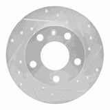 Dynamic Friction 2002-2006 Audi A4 Quattro Rear Right Drilled & Slotted Silver Brake Rotor by Dynamic Friction Company 631-73043R