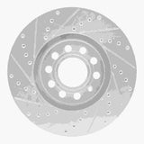 R1 Concepts 1997-2006 Audi A4 Quattro Front Left Drilled & Slotted Silver Brake Rotor by R1 Concepts 631-73044L