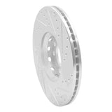 R1 Concepts 1997-2006 Audi A4 Quattro Front Left Drilled & Slotted Silver Brake Rotor by R1 Concepts 631-73044L