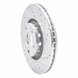 R1 Concepts 1997-2006 Audi A8 Front Right Drilled & Slotted Silver Brake Rotor by R1 Concepts 631-73044R