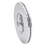 R1 Concepts 1997-2006 Audi A8 Front Right Drilled & Slotted Silver Brake Rotor by R1 Concepts 631-73044R