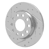 R1 Concepts 2000-2008 Audi A4 Quattro Rear Left Drilled & Slotted Silver Brake Rotor by R1 Concepts 631-73045L