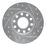 R1 Concepts 2000-2008 Audi A4 Quattro Rear Left Drilled & Slotted Silver Brake Rotor by R1 Concepts 631-73045L