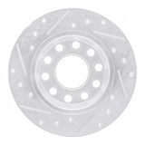 R1 Concepts 2000-2008 Audi A4 Quattro Rear Right Drilled & Slotted Silver Brake Rotor by R1 Concepts 631-73045R