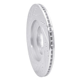Dynamic Friction 2004-2018 Audi A8 Rear Right Drilled & Slotted Silver Brake Rotor by Dynamic Friction Company 631-73046R