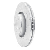 Dynamic Friction 2005-2011 Audi A6 Quattro Front Right Drilled & Slotted Silver Brake Rotor by Dynamic Friction Company 631-73047R