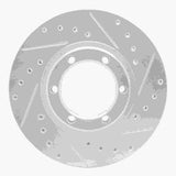 Dynamic Friction 2007-2011 Audi S6 Rear Right Drilled & Slotted Silver Brake Rotor by Dynamic Friction Company 631-73051R