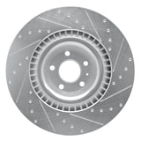 R1 Concepts 07-11 Audi S6 Front Left Drilled & Slotted Silver Brake Rotor by R1 Concepts RNC-631-73052L