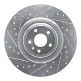 R1 Concepts 07-11 Audi S6 Front Left Drilled & Slotted Silver Brake Rotor by R1 Concepts RNC-631-73052L
