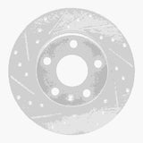 Dynamic Friction 2008-2015 Audi TT Rear Left Drilled & Slotted Silver Brake Rotor by Dynamic Friction Company 631-73053L