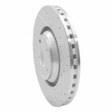 Dynamic Friction 2008-2011 Audi TTS Quattro Front Right Drilled & Slotted Silver Brake Rotor by Dynamic Friction Company 631-73054R