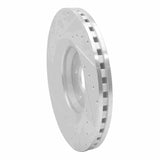 Dynamic Friction 2008-2011 Audi TTS Quattro Front Right Drilled & Slotted Silver Brake Rotor by Dynamic Friction Company 631-73054R