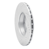 Dynamic Friction 2008-2015 Audi TTS Quattro Rear Right Drilled & Slotted Silver Brake Rotor by Dynamic Friction Company 631-73055R