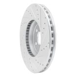 Dynamic Friction 2008-2012 Audi A5 Front Left Drilled & Slotted Silver Brake Rotor by Dynamic Friction Company 631-73057L