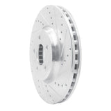 Dynamic Friction 2008-2012 Audi Q5 (Mexico) Front Right Drilled & Slotted Silver Brake Rotor by Dynamic Friction Company 631-73057R
