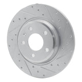 Dynamic Friction 2008-2025 Audi Q5 (Mexico) Rear Right Drilled & Slotted Silver Brake Rotor by Dynamic Friction Company 631-73061R