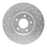 Dynamic Friction 2008-2025 Audi Q5 (Mexico) Rear Right Drilled & Slotted Silver Brake Rotor by Dynamic Friction Company 631-73061R