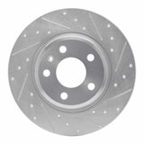 Dynamic Friction 2008-2025 Audi Q5 (Mexico) Rear Right Drilled & Slotted Silver Brake Rotor by Dynamic Friction Company 631-73061R