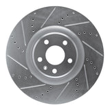 Dynamic Friction 2012-2018 Audi A6 (USA/Canada) Front Left Drilled & Slotted Silver Brake Rotor by Dynamic Friction Company 631-73064L