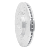 Dynamic Friction 2012-2018 Audi A7 Quattro Front Right Drilled & Slotted Silver Brake Rotor by Dynamic Friction Company 631-73064R