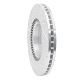 Dynamic Friction 2012-2018 Audi A7 Quattro Front Right Drilled & Slotted Silver Brake Rotor by Dynamic Friction Company 631-73064R