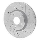 Dynamic Friction 2011-2017 Audi A5 Front Right Drilled & Slotted Silver Brake Rotor by Dynamic Friction Company 631-73065R