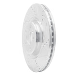 Dynamic Friction 2012-2020 Audi S5 Front Right Drilled & Slotted Silver Brake Rotor by Dynamic Friction Company 631-73067R