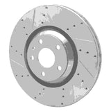 Dynamic Friction 2012-2015 Audi TTS Quattro Front Left Drilled & Slotted Silver Brake Rotor by Dynamic Friction Company 631-73069L