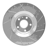 Dynamic Friction 2012-2015 Audi TTS Quattro Front Left Drilled & Slotted Silver Brake Rotor by Dynamic Friction Company 631-73069L