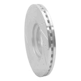 Dynamic Friction 2012-2015 Audi TTS Quattro Front Right Drilled & Slotted Silver Brake Rotor by Dynamic Friction Company 631-73069R