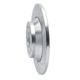 Dynamic Friction 2016-2025 Audi TT Quattro Rear Right Drilled & Slotted Silver Brake Rotor by Dynamic Friction Company 631-73082R