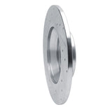 Dynamic Friction 2016-2025 Audi TT Quattro Rear Right Drilled & Slotted Silver Brake Rotor by Dynamic Friction Company 631-73082R