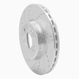 Dynamic Friction 2008-2025 Audi A4 (USA/Canada) Front Left Drilled & Slotted Silver Brake Rotor by Dynamic Friction Company 631-73086L