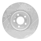 Dynamic Friction 2008-2025 Audi A4 (USA/Canada) Front Left Drilled & Slotted Silver Brake Rotor by Dynamic Friction Company 631-73086L