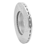Dynamic Friction 2008-2025 Audi A4 (USA/Canada) Front Left Drilled & Slotted Silver Brake Rotor by Dynamic Friction Company 631-73086L