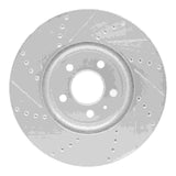 Dynamic Friction 2008-2025 Audi A5 Sportback Front Right Drilled & Slotted Silver Brake Rotor by Dynamic Friction Company 631-73086R