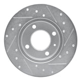 R1 Concepts 1973-2005 Audi Fox Front Left Drilled & Slotted Silver Brake Rotor