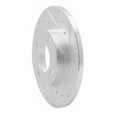R1 Concepts 1973-2005 Audi Fox Front Right Drilled & Slotted Silver Brake Rotor by R1 Concepts 631-74000R