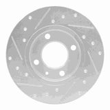 R1 Concepts 1973-2005 Audi Fox Front Right Drilled & Slotted Silver Brake Rotor by R1 Concepts 631-74000R