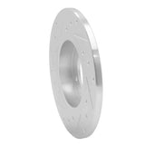 R1 Concepts 1973-2005 Audi Fox Front Right Drilled & Slotted Silver Brake Rotor by R1 Concepts 631-74000R