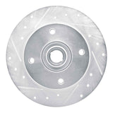 R1 Concepts 1965-1974 Volkswagen Type 3 Sedan/Fastback/Squareback Front Left Drill & Slot Silver Brake Rotor